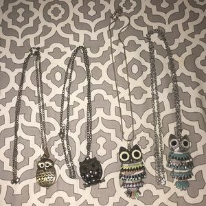 Bundle of Owl Necklaces